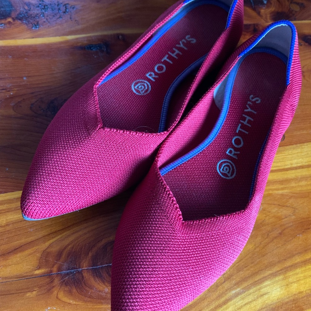 Rothy's Vibrant Red Flats